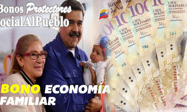  A través de Patria, podrás recibir el Bono Economía Familiar. Foto: Bonos Protectores Social Al Pueblo/ Expansión 