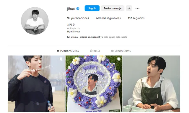  Seo Ji Hoon en Instagram. Foto: captura Instagram/jihux 