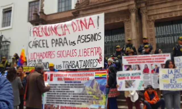  Peruanos inician protestas contra Dina Boluarte. Foto: Luis Álvarez/ URPI- LR    