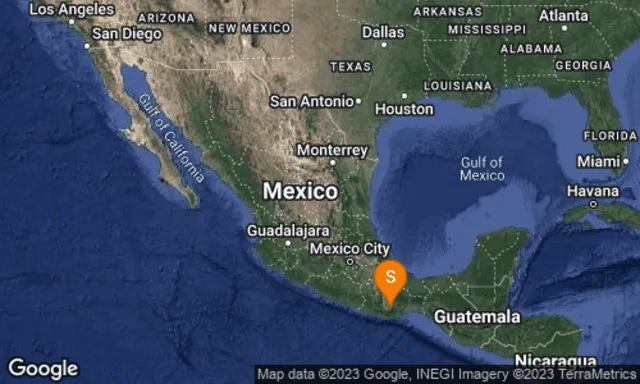 Temblor de 4.9 remeció Oaxaca en Méxcio. Foto: @SismologicoMX   