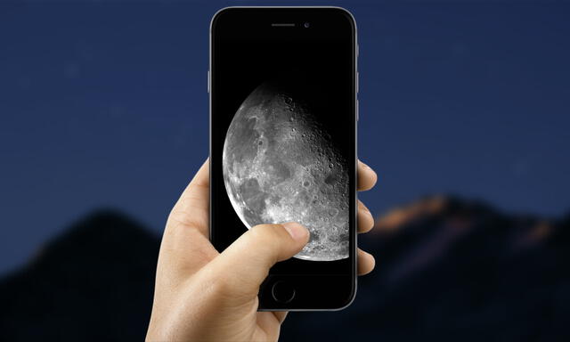  Para fotografiar la luna es recomendable que el celular tenga la opción de cámara manual. Foto: Applesfera   