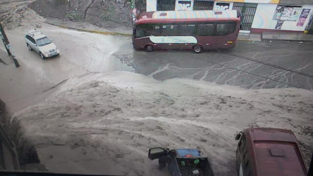  LLuvias torrenciales en Arequipa. Foto: Leonela Aquino/La República    