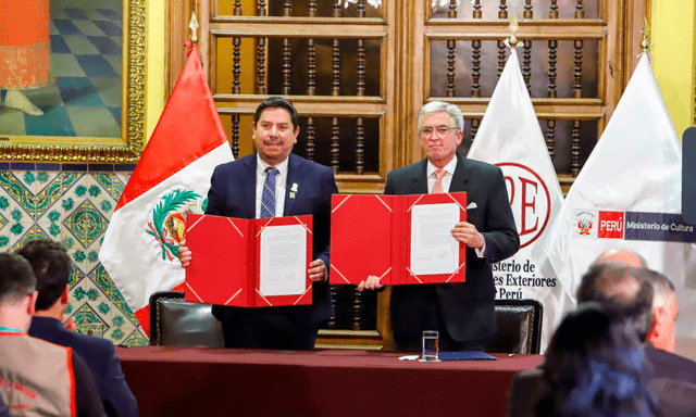 Los bienes recuperados serán registrados. Foto: Ministerio de Cultura   