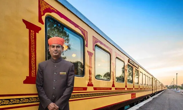Palace on Wheels, de la India, fue elegido como el tren con mejor ruta del mundo en 2024. Foto: TripSavvy   