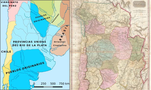  El territorio de las Provincias Unidas del Río de La Plata. Foto: Billiken.    