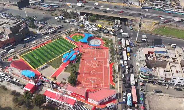 Así luce el Complejo Deportivo Pedro Huilca desde una vista panorámica. Foto: CDN Así luce el Complejo Deportivo Pedro Huilca desde una vista panorámica. Foto: CDN