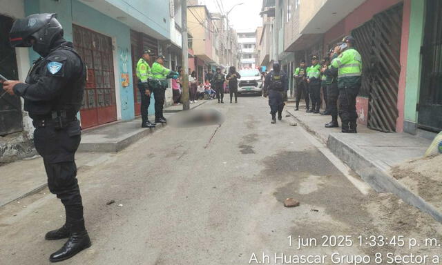 Asesinan a hombre en SJL. Foto: Difusión.   