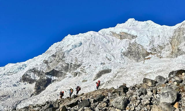 La Cordillera Blanca es la cadena de montañas tropical más extensa del Perú y sobrepasan los 5.000 msnm. Foto: Cortesía/Beto Pinto.   