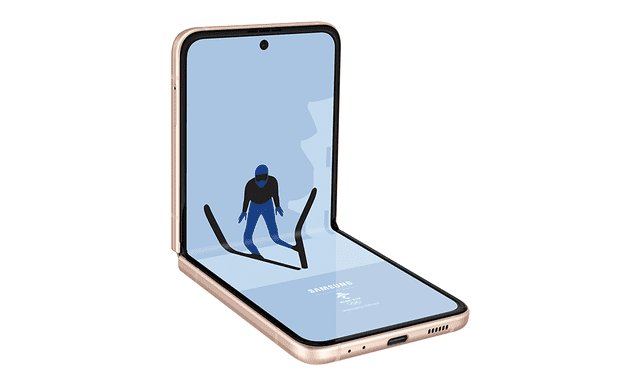 Diseño del Galaxy Z Flip 3 5G Olympic Games Edition. Foto: Samsung