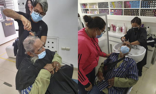 Adultos mayores fueron rescatados de las calles y puestos a ben recaudo. Foto: difusión.