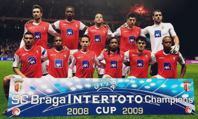 El 'Mudo' y el 'Canario' disputaron la temporada 2008/2009 en Portugal. Foto: SC Braga