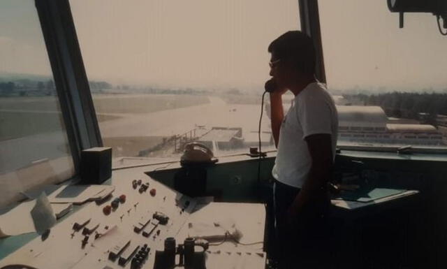  Sergio Mota da Silva en la torre de control del aeropuerto. Foto: BBC<br>    