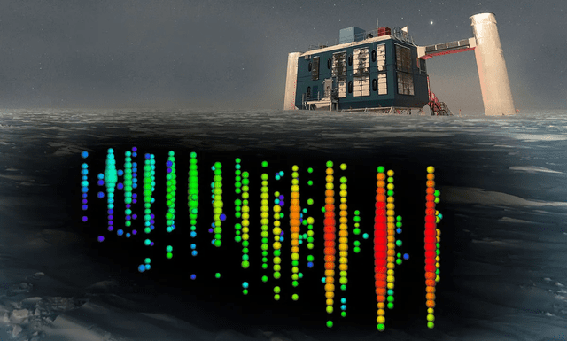  El Observatorio de Neutrinos Ice Cube, en la Antártida, es uno de los laboratorios que detectan estas elusivas partículas. Foto: IceCube NSF   