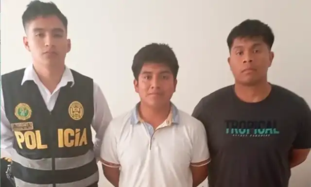  Antony Yampier Chanta de la Cruz (22) y Yonathan Smith Maza Yovera (21) son los presuntos involucrados en el robo, de acuerdo a PNP. Foto: difusión   