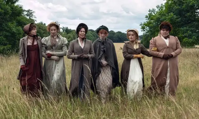 Elizabeth, Jane, la Sra. Bennet, Mary, Lydia y Kitty en la serie 'Orgullo y prejuicio' de Netflix. Foto: Netflix Elizabeth, Jane, la Sra. Bennet, Mary, Lydia y Kitty en la serie 'Orgullo y prejuicio' de Netflix. Foto: Netflix