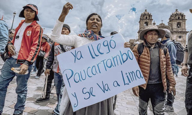 amenaza. Ronderos se movilizaron por Cusco, amenazan trasladarse a Lima para hacer escuchar demandas.
