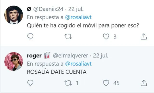 Rosalía genera indignación de sus fans con polémica encuesta en Twitter