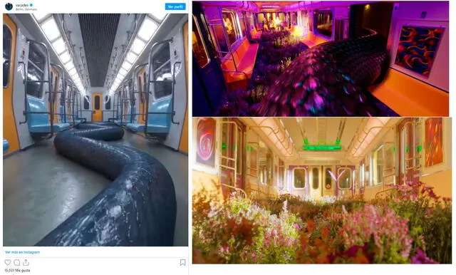 Trabajo del artista 3D vs imágenes de Black mamba. Foto: @vacades/Instagram