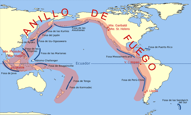 Chile forma parte del llamado cinturón de fuego. Foto: Wikimedia Commons