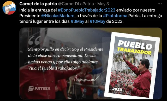 Los venezolanos esperan el Bono por el Día del Trabajador en Venezuela 2023. Foto: Carnet de la Patria   