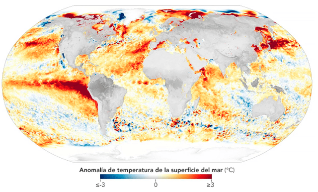  El fenómeno El Niño fue anunciado en junio del 2023. Foto: NASA   