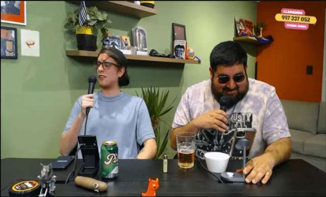 Hugo Lezama en el pódcast 'Chocochifle show'. Foto: YouTube.   