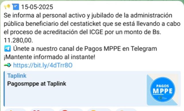 Anuncio del Bono de Guerra de mayo 2025 para docentes. Foto: Pagos MPPE Anuncio del Bono de Guerra de mayo 2025 para docentes. Foto: Pagos MPPE
