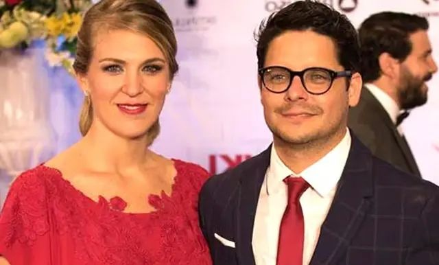 Gian Piero Díaz y su esposa Borka Bozovich. Foto: Difusión.    