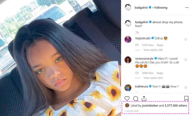 Rihanna impactada al encontrar una niña idéntica a ella [VIDEO]