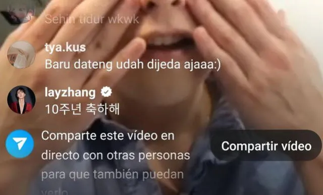 Lay Zhang, único integrante chino de EXO. Foto: captura Instagram