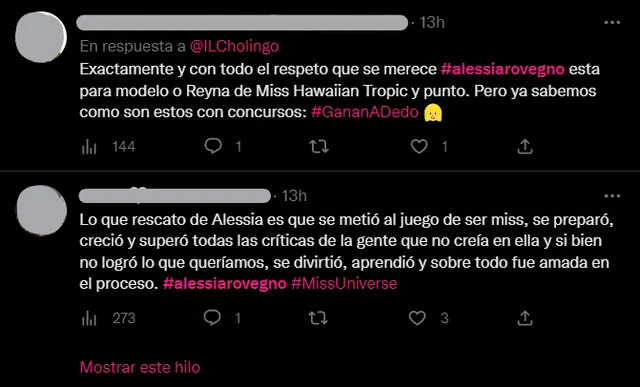 Las redes entristecen tras eliminación de Alessia Rovegno