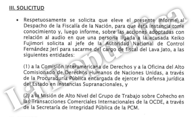  Oficio presentado por José Domingo Pérez el 28 de enero.   