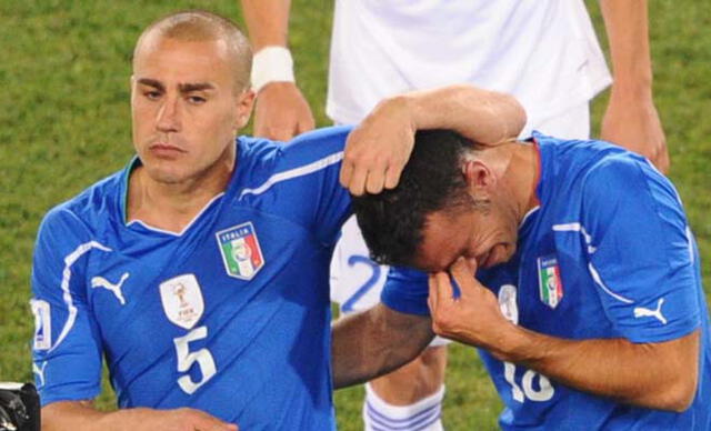 Italia cayó ante Eslovaquia y quedó fuera de los octavos de final del Mundial Sudáfrica 2010. Foto: difusión