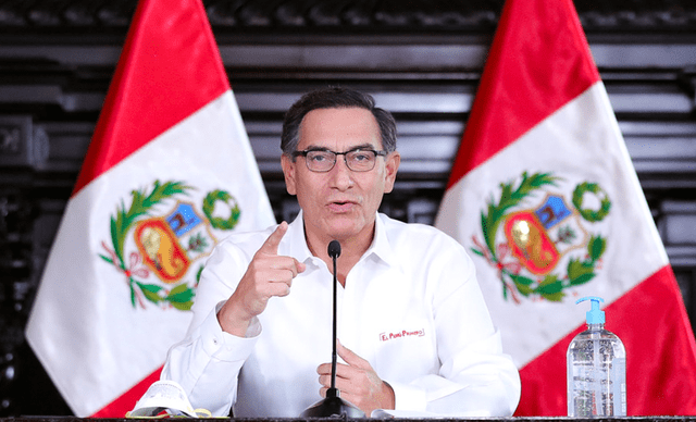 Martín Vizcarra aseguró que se podrá superar el coronavirus con la colaboración de todos los peruanos. Foto: Presidencia.