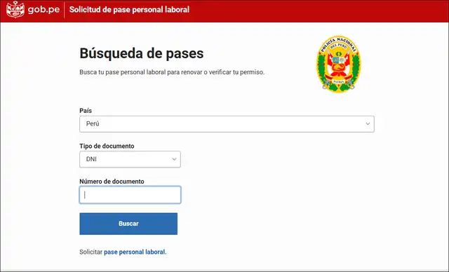 Renovar permiso laboral de tránsito.