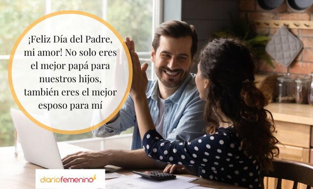  Frases por el Día del Padre para enviar a un esposo. Foto: Diario Femenino    