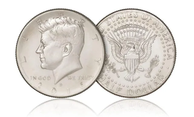  Esta pieza alcanzar un valor superior a los 10.000 dólares es conocida como la "Half Dollar Kennedy". Foto: Vive USA   