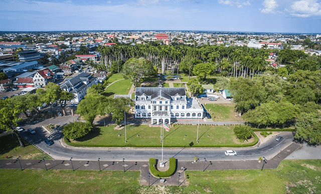  Centro histórico de Paramaribo, Surinam. Foto: BID.   