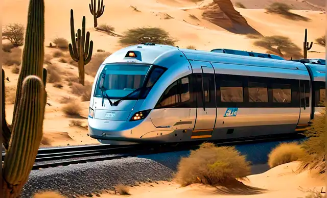  Tren de cercanías de Lima - Ica según IA. Foto: Meta AI   