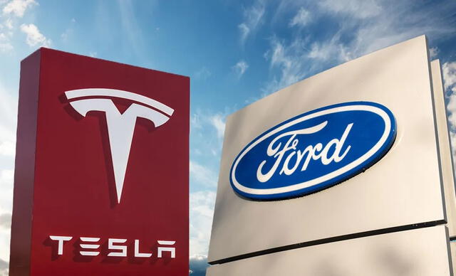 En mayo de 2023, Ford y Tesla anunciaron una colaboración significativa para mejorar la infraestructura de carga de vehículos eléctricos (VE). Foto: Trellis.   