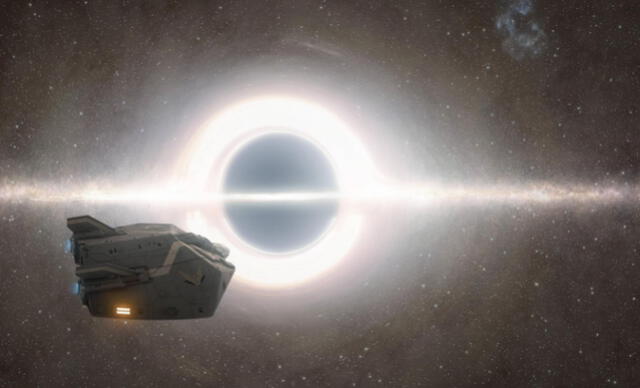El tiempo avanza más lento para los tripulantes de una nave que orbita un agujero negro. Imagen: Wallpaper Flare