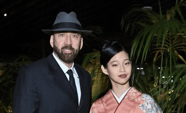 Nicolas Cage se comprometió con Riko Shibata por videollamada. Foto: Difusión