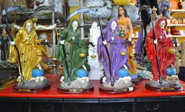  Significado de los colores de la Santa Muerte.Foto: NBC News   