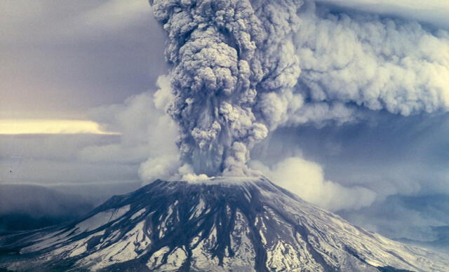 El volcán Monte Santa Helena el 18 de mayo de 1980. Foto: Agencias   