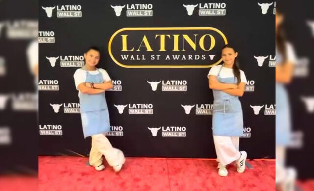  Las gemelas participaron del Latino Wall Street Awards, siendo reconocidas por diversos emprendedores. Foto: Instagram   