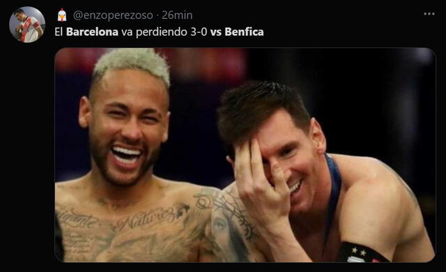 Memes Barcelona vs. Benfica