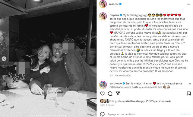 Natalie agradece por las sorpresas en su cumpleaños. Foto: Instagram   