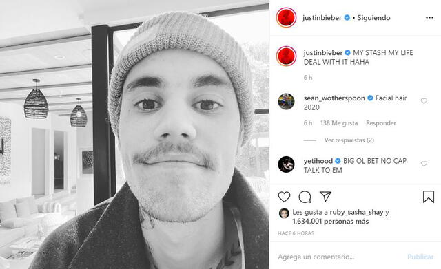 Justin Bieber en Instagram