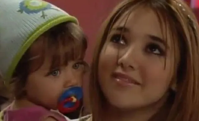 Azul Guaita fue la bebé de Sherlyn en Clase 406. Foto: Televisa