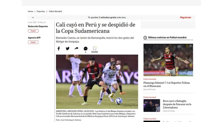 Melgar clasificó en la Copa Sudamericana Melgar clasificó en la Copa Sudamericana